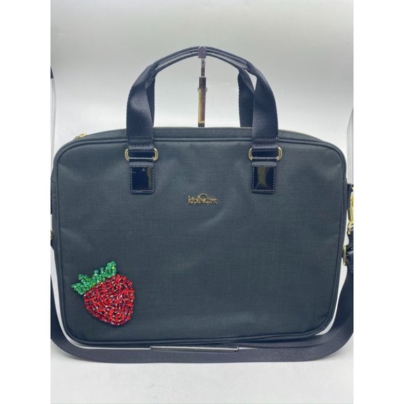 Kipling w/Customized Appliqués Large Blue Tote Bag - Picture 2 of 13